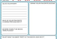 Kids Book Report Template (1st Free Fillable Format) Kids Book Report Template (1st Free Fillable Format)