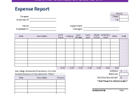Monthly Business Expense Report Template (1st Best Excel Format)