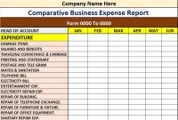 Monthly Business Expense Report Template (2nd Best Excel Format)