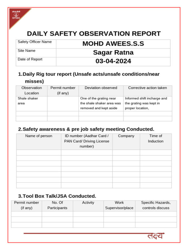 Daily Observation Report Template: 9+ Extraordinary Tools for Sharper ...