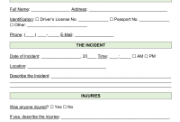 Security Guard Incident Report Template (1st Free Printable)