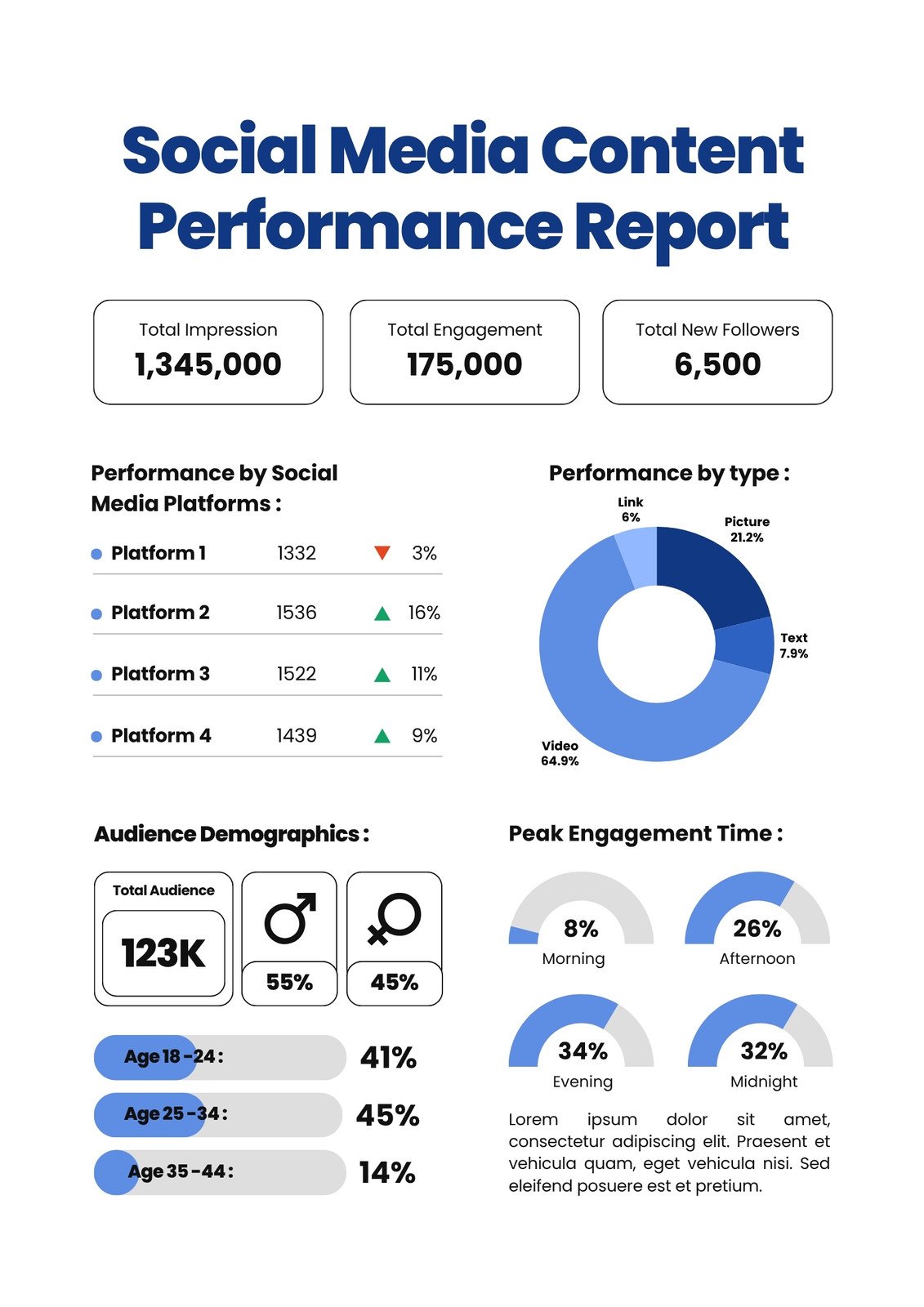 Social Media Marketing Performance Report - 1st Main Sample digital marketing monthly report template, monthly digital marketing report template, social media monthly report template, social media marketing performance report, monthly marketing report template, digital marketing report sample, digital marketing report template, Marketing monthly report template