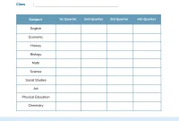 Student Progress Report Template (1st Modern Design)
