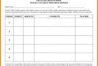 Weekly Student Progress Report Template (2nd Free Printable Format) Weekly Student Progress Report Template (2nd Free Printable Format)