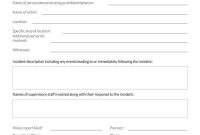 Workplace Incident Report Template (2nd Free Printable Format) Workplace Incident Report Template (2nd Free Printable Format)