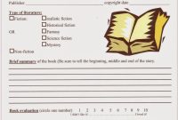 9th Grade Book Report Template (2nd Free PDF Form)