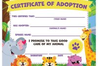 Animal Adoption Certificate Template (2nd Free Fillable Format) Animal Adoption Certificate Template (2nd Free Fillable Format)