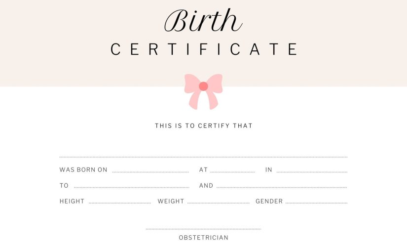 Birth Certificate Template Free Printable – 2026 Official Documentation