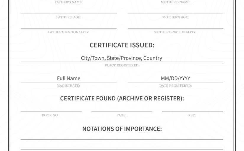 Birth Certificate Translation Template – 100% Accurate and Professional