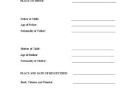 Birth Certificate Translation to Spanish Template (1st Free Word Format) Birth Certificate Translation to Spanish Template (1st Free Word Format)