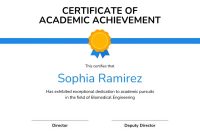 Certificate of Academic Achievement Template (2nd Free Printable Format) Certificate of Academic Achievement Template (2nd Free Printable Format)