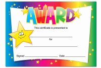 Certificate of Achievement Template for Kindergarten (2nd Best Design Award) Certificate of Achievement Template for Kindergarten (2nd Best Design Award)