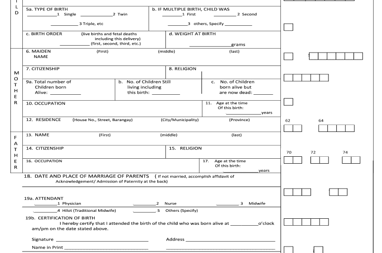 Certificate of Live Birth Template – 2026 Free Hospital and Administrative Records