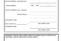 Certificate of Live Birth from Hospital Template (1st Main Sample) Certificate of Live Birth from Hospital Template (1st Main Sample)