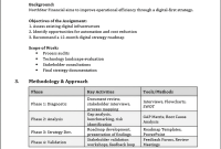 Consultancy Inception Report Template (1st Free Word Format)