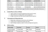 Consultancy Inception Report Template (2nd Free Word Format)