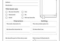 Free Printable Book Report Form (1st Blank Template)