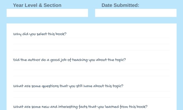 high school book report template, non fiction book report template high school, 9th grade book report template, 10th grade book report template, 11th grade book report template, high school book report format, grade school book report template, free printable book report form, free printable book report template