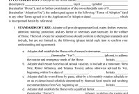 Horse Adoption Contract Template (1st Free PDF Format) Horse Adoption Contract Template (1st Free PDF Format)