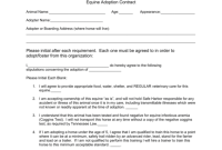 Horse Adoption Contract Template (2nd Free PDF Format) Horse Adoption Contract Template (2nd Free PDF Format)