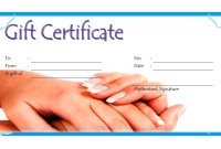 Manicure and Pedicure Gift Certificate Template Free Download (2nd Best Pick) Manicure and Pedicure Gift Certificate Template Free Download (2nd Best Pick)