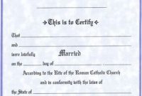 Marriage Certificate Form (1st Free Fillable Template)