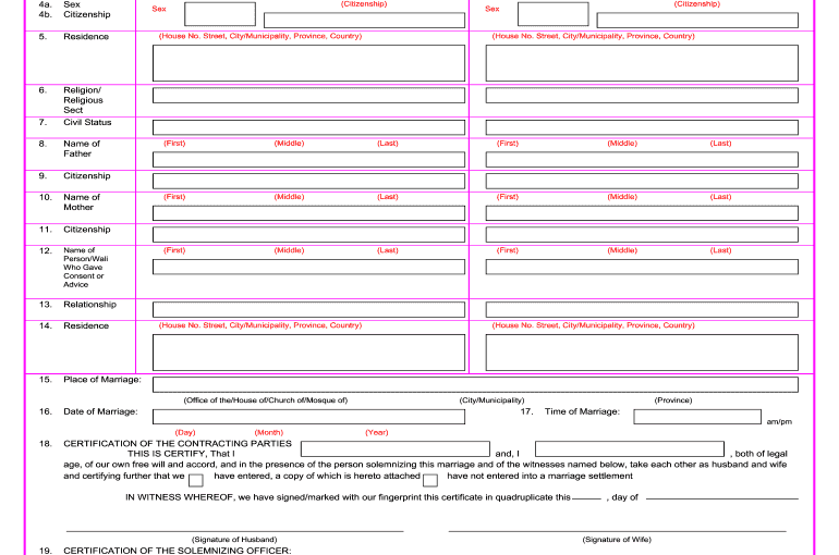10+ Marriage Certificate Form – Free Requests, Affidavits, and Printable Options