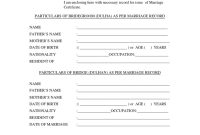 Marriage Certificate Request Form (2nd Free PDF Format)