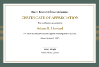 Military Certificate of Appreciation Template Free Printable (2nd Best Sample) Military Certificate of Appreciation Template Free Printable (2nd Best Sample)