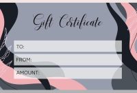 Nail Salon Gift Certificate Template (3rd Free Wonderful Design) Nail Salon Gift Certificate Template (3rd Free Wonderful Design)