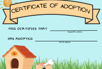 Pet Adoption Certificate Template (1st Free Printable) Pet Adoption Certificate Template (1st Free Printable)