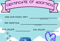 Pet Adoption Certificate Template (2nd Free Printable) Pet Adoption Certificate Template (2nd Free Printable)