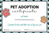 Pet Adoption Certificate Template (3rd Free Printable) Pet Adoption Certificate Template (3rd Free Printable)