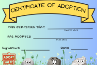Pet Rock Adoption Certificate Template (2nd New Design) Pet Rock Adoption Certificate Template (2nd New Design)