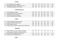 Police Daily Observation Report Template (1st Free Training Activity Design)
