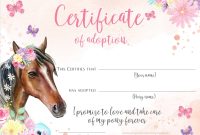 Pony Adoption Certificate Template (2nd Free Funny Design) Pony Adoption Certificate Template (2nd Free Funny Design)