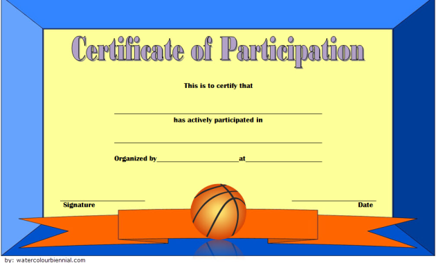 basketball certificate of participation template, certificate of participation basketball template, certificate of participation for basketball tournament, sports certificate of participation template, certificate of participation sports template, certification of participation template