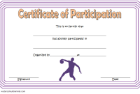 Basketball Certificate of Participation Template (2nd Fresh Design) Basketball Certificate of Participation Template (2nd Fresh Design)