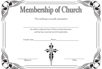 Certificate of Church Membership Template (1st New Design) Certificate of Church Membership Template (1st New Design)