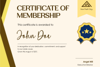 Certificate of Membership Template (2nd Best Design Sample) Certificate of Membership Template (2nd Best Design Sample)