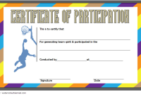 Certificate of Participation Basketball Template (1st Team Spirit Design) Certificate of Participation Basketball Template (1st Team Spirit Design)