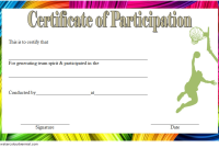 Certificate of Participation Basketball Template (2nd Team Spirit Design) Certificate of Participation Basketball Template (2nd Team Spirit Design)