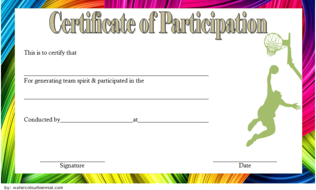 basketball certificate of participation template, certificate of participation basketball template, certificate of participation for basketball tournament, sports certificate of participation template, certificate of participation sports template, certification of participation template