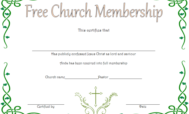 certificate of church membership template, church membership form template, church membership certificate template, free printable church membership certificate, baptist church membership certificate, certificate of membership template, free printable membership certificate