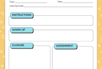 Daily Lesson Plan Template (2nd Free Customizable Format) Daily Lesson Plan Template (2nd Free Customizable Format)