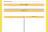 Daily Lesson Planner Template (1st Free Colorful Design) Daily Lesson Planner Template (1st Free Colorful Design)