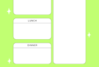 Daily Meal Planner Template (1st Free Odd Design) Daily Meal Planner Template (1st Free Odd Design)