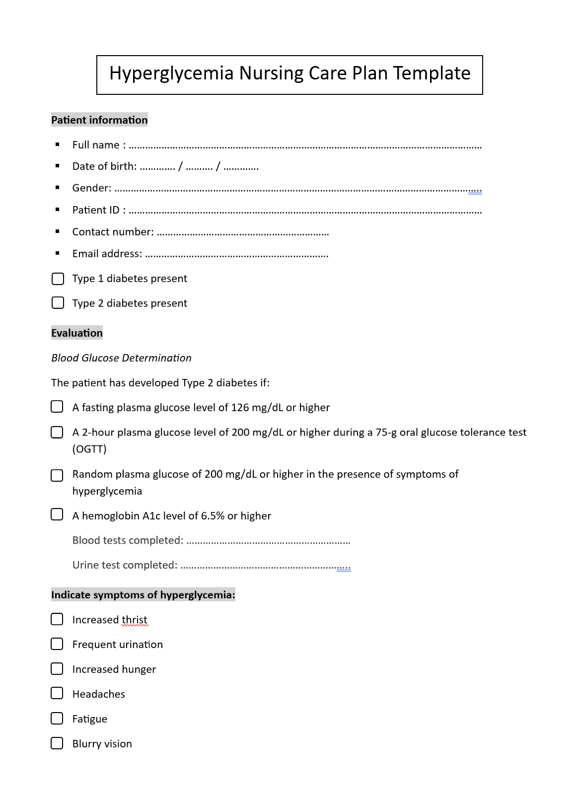 Diabetes Nursing Care Plan for Hyperglycemia (Free 2nd Editable Template) diabetes nursing care plan template, diabetes nursing care plan for hyperglycemia, diabetes mellitus type 1 nursing care plan, diabetes mellitus type 2 nursing care plan, diabetes patient nursing care plan, diabetes mellitus nursing care plan, diabetes management nursing care plan, diabetes nursing care plan examples, uncontrolled diabetes nursing care plan, diabetic patient nursing care plan, nursing care plan for diabetes