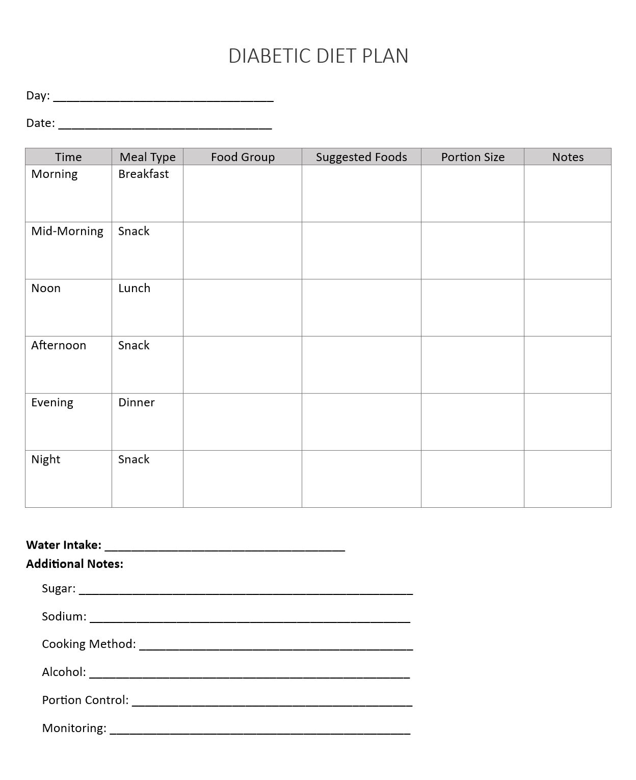 Diabetes Meal Plan Template: 6+ Free Printable Designs & Practical Guide 3 diabetes meal plan template, diabetes diet meal plan, diabetic diet meal plan free printable, gestational diabetes meal plan template, type 1 diabetes meal plan pdf, diabetic meal plan template, meal plan for diabetic patient, diabetic meal plan printable, free printable diabetic meal plan