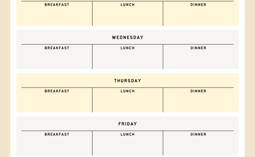Free Meal Plan Template: 8+ Best Pick 1 Free Meal Plan Template: 8+ Best Pick